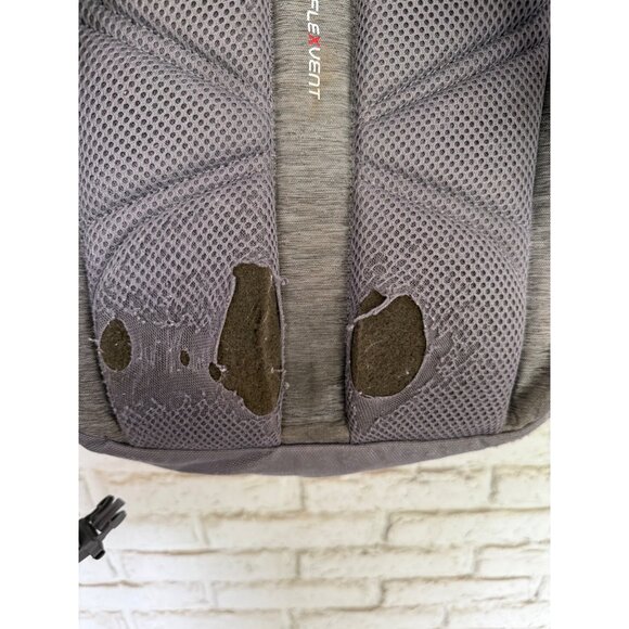 The North Face Jester Backpack Heather Gray White Hiking Camping School Outdoor - Picture 7 of 14